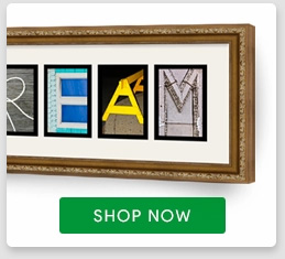Letter Art Frames