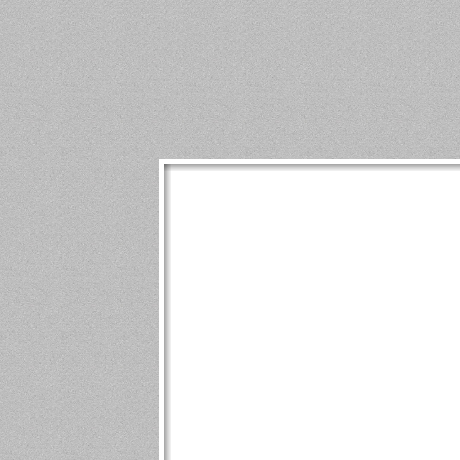 10x28 Inch (for 6x24 Photo) Grey TV Grey Custom Mat Board for Picture Frame (Matting Only, Frame NOT Included).