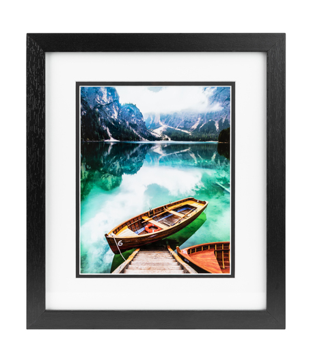 22x33 Woodgrain Black Shadowbox 2.5 inch Tall 1 opening collage Picture ...
