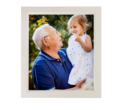 Slunted Frame 5x7 Slanted Lip White Picture Frame