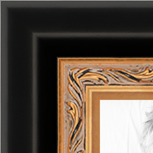 11x14 Black with Gold Lip picture frame